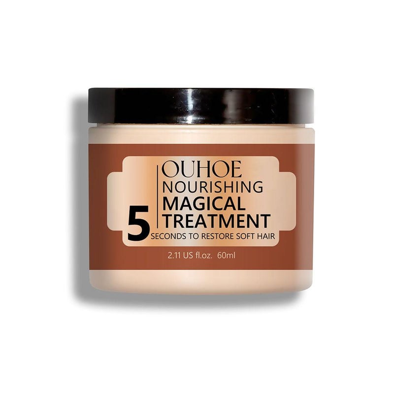 OUHOE Nourishing Hair Mask: Repairs damaged, split ends, dryness, and brittle hair caused by dyeing, perming, or dyeing; moisturizes and smooths hair.